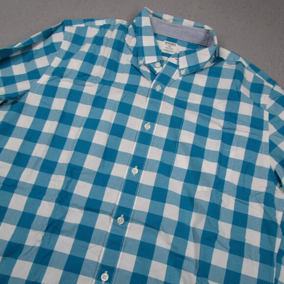 Bonobos Shirt Mens XL Slim Fit Blue Check Long Sleeve Button Up Casual Work - Picture 2 of 10